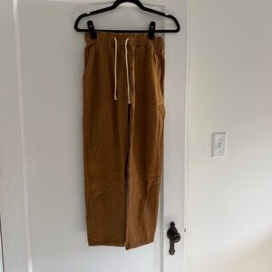 Anthropologie Mustard Twill Pant